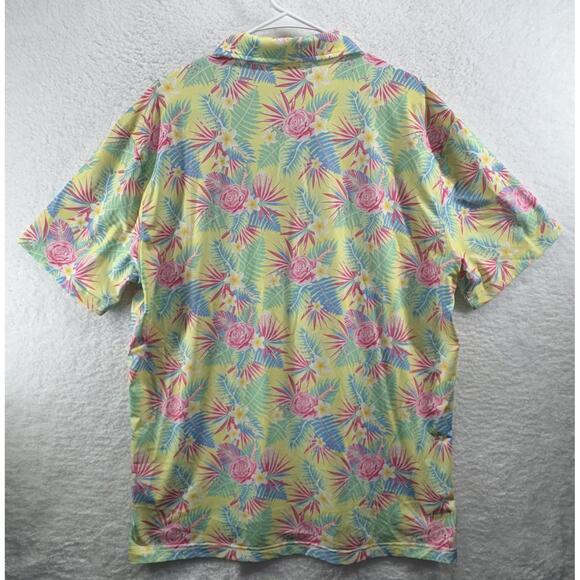 Tropical Bros Floral Polo Sunny Days Everyday Mens Size Large Golf Polo - Picture 3 of 4